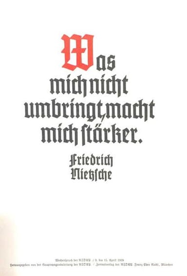 When was Friedrich Nietzsche born?