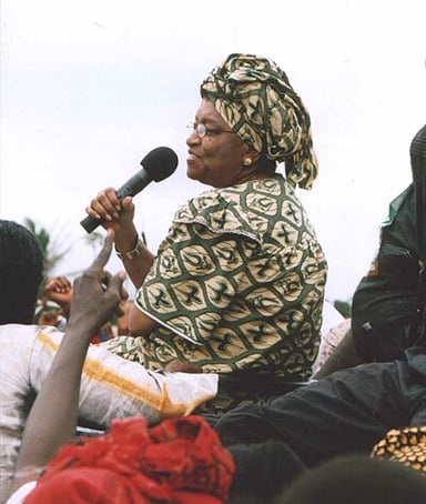 Which Liberian president did Ellen Johnson Sirleaf finish second to in the 1997 presidential election?