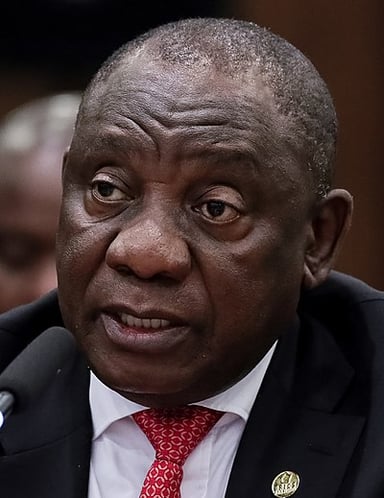 In which year was Cyril Ramaphosa elected as the president of the ANC?