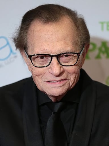 Which fields of work was Larry King active in? [br](Select 2 answers)