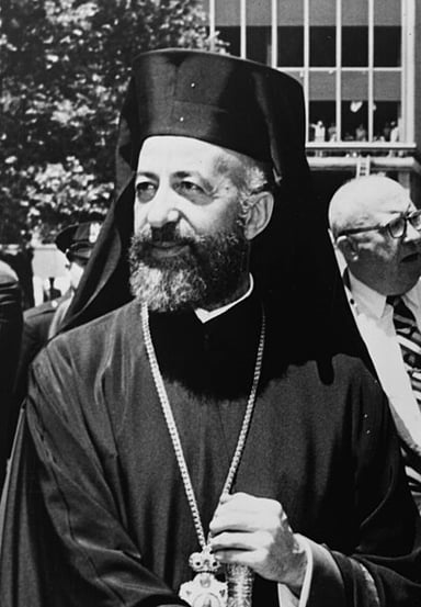 Before becoming archbishop, Makarios III was a bishop of which Cypriot city?
