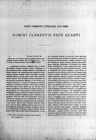 Which medieval scientific method proponent did Clement IV encourage?