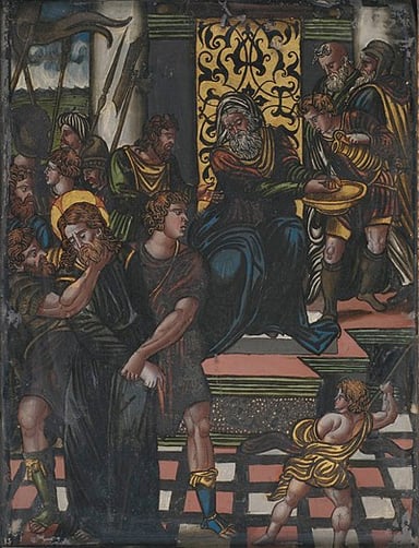 How is Pilate often depicted in the artwork of the Renaissance?