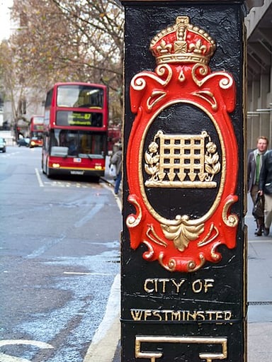 Which famous British government building is located in the City of Westminster?