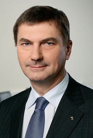 Before politics, what type of business was Andrus Ansip involved in?