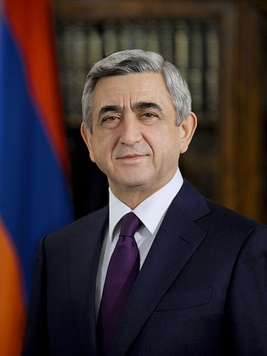 As Prime Minister, Sargsyan's government focused on which sector growth?
