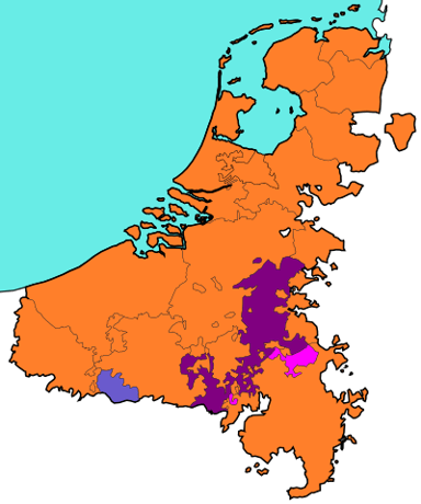 What was the main religion in the Habsburg Netherlands?