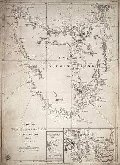 What did Flinders map during his voyages?