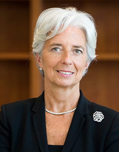 When was Christine Lagarde elected as the managing director of the IMF?
