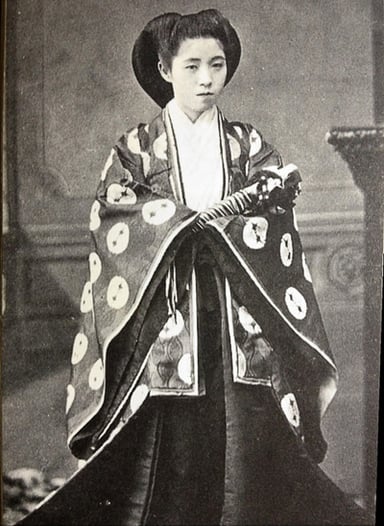 In which year did Emperor Meiji ascended to the throne?