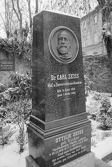What was the date of Carl Zeiss's death?