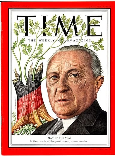 What was Adenauer's vision for market-based liberal democracy?
