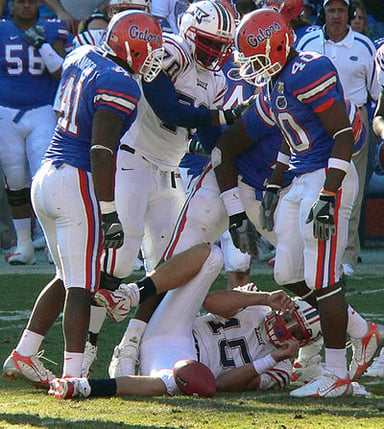 Which sport are Florida Gators Football predominantly associated with?[br](Select 2 answers)