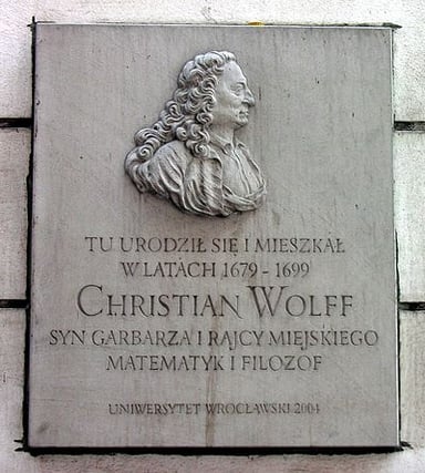 In what year was Christian Wolff ennobled as Christian Freiherr von Wolff?