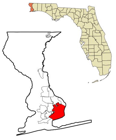 What is the county seat of Escambia County, Florida?