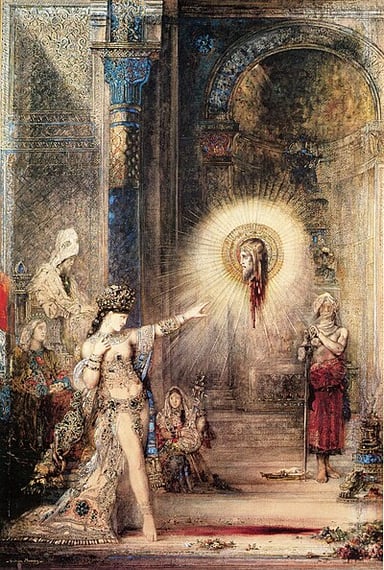 What year did Moreau's painting "Oedipus and the Sphinx" gain attention?