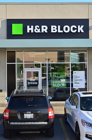 What does the "H" in H&R Block stand for?