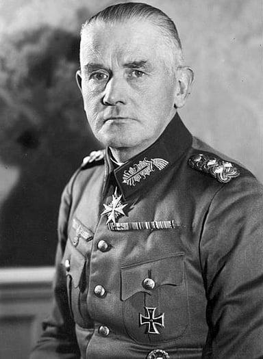 What was the first position Werner von Blomberg held in Adolf Hitler's government?