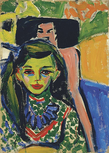 What is the predominant mood in Kirchner's later work?