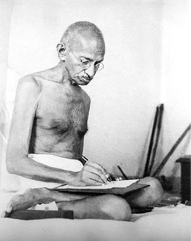 On what date did Mohandas Karamchand Gandhi pass away?