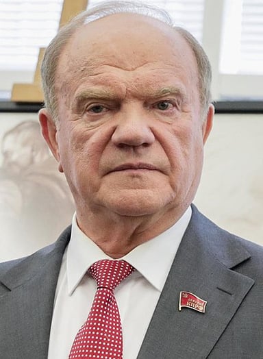How many times has Zyuganov run for President of Russia?