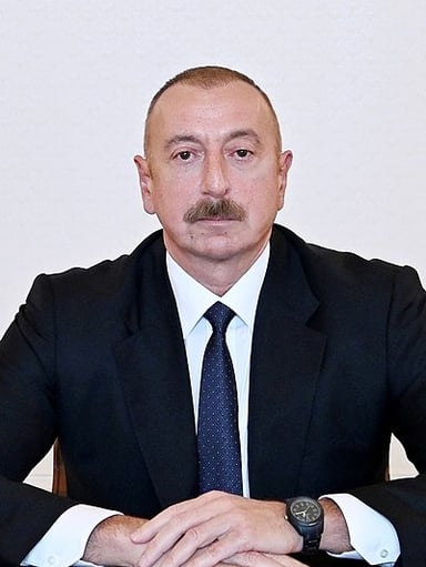 Which political party does Ilham Aliyev belong to?