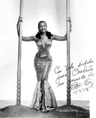 Which group did Celia Cruz join in the 1950s?