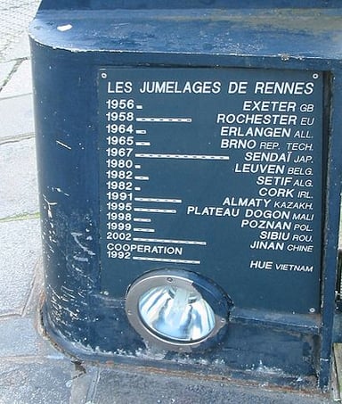 Can you tell me where Rennes is located?[br](Select 2 answers)