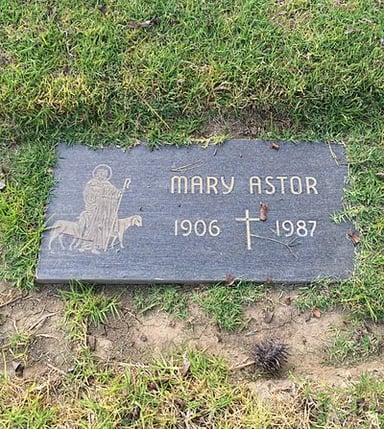 When Mary Astor died?