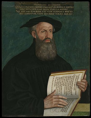 How much older was Zwingli than Bullinger?