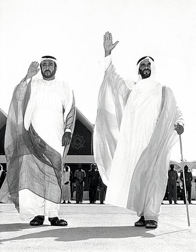 Who was elected president of the UAE the day after Khalifa became the ruler of Abu Dhabi?