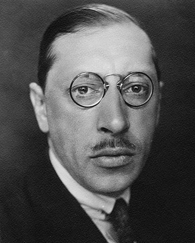Do you know where Igor Stravinsky lived during the time period between Nov 30, 1933 and Nov 30, 1938?