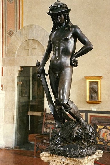 What material did Donatello not use in his sculptures?