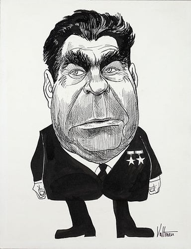 What does Leonid Brezhnev look like?