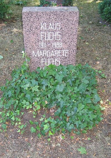 When was Klaus Fuchs born?