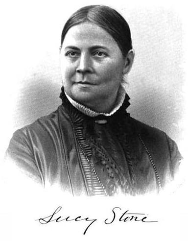 Who did Lucy Stone inspire to join the women's suffrage movement?