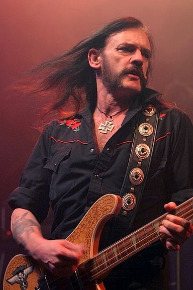 Which of these was a part of Lemmy's signature look?