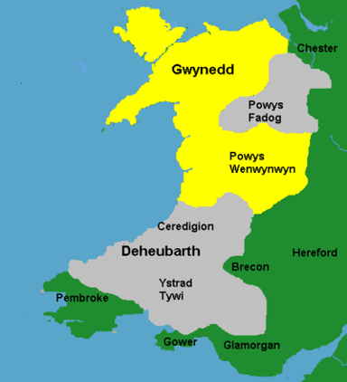 With which English king did Llywelyn make a treaty in 1200?