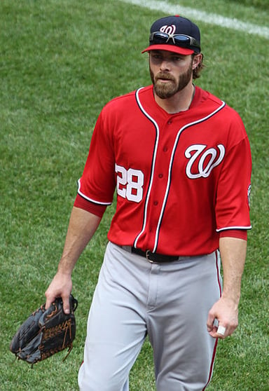 In which year did Jayson Werth start playing in Major League Baseball (MLB)?