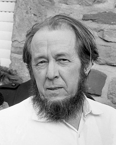 For which work did Solzhenitsyn win the Nobel Prize in Literature?