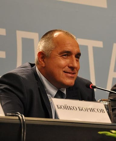 What were the years in which Borisov served his first term as Prime Minister?