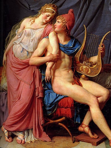 What style is characterized by Jacques-Louis David's use of warm Venetian colours?