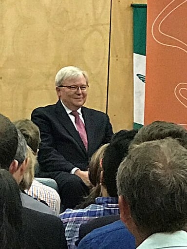 What is Kevin Rudd's hair colour?