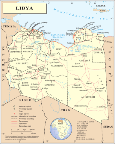 What is the timezone of Libya?