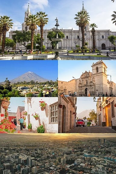 What is the population ranking of Arequipa in Peru?