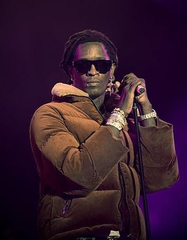 Who collaborated with Young Thug on the single "Hot"?