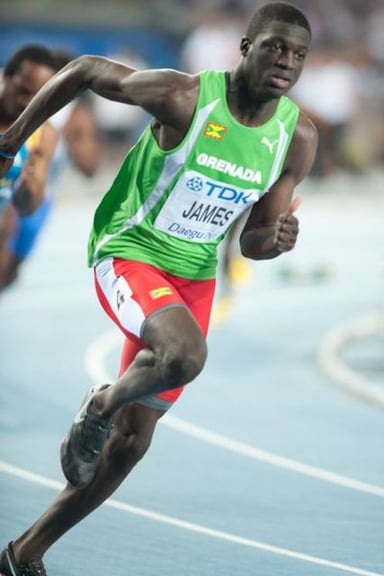 Which university did Kirani James attend on an athletic scholarship?