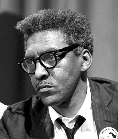 What role did Bayard Rustin play during the March on Washington for Jobs and Freedom?