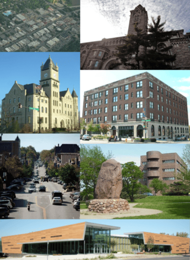 Which two universities are located in Lawrence, Kansas?