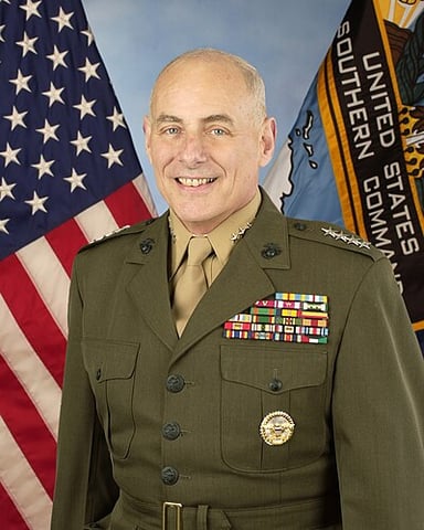 Which command did Kelly lead before retiring from the military?